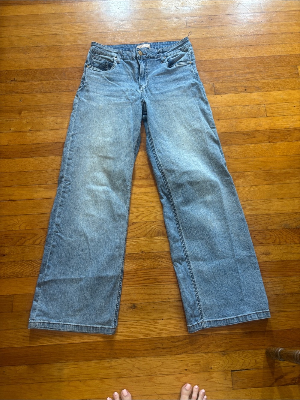 Kut from the Kloth Faded Light Blue Wide-Leg Jeans